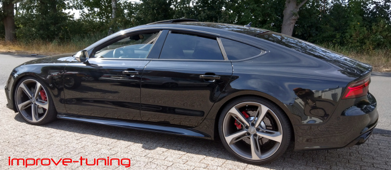 Audi RS7 met verlagingsveren van H&R